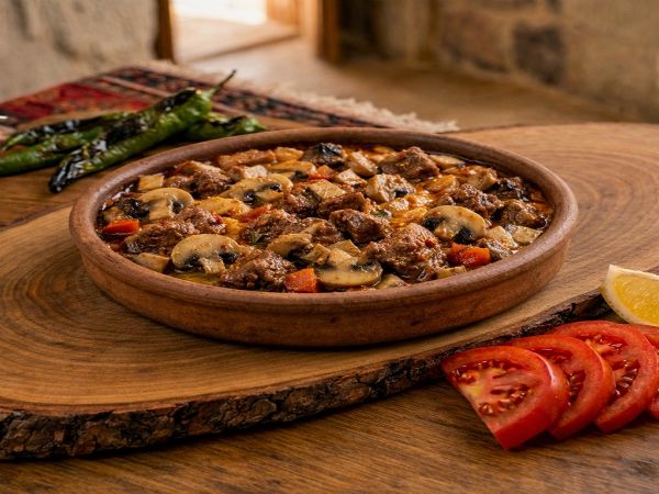 Kiremitte Kaşarlı Mantar