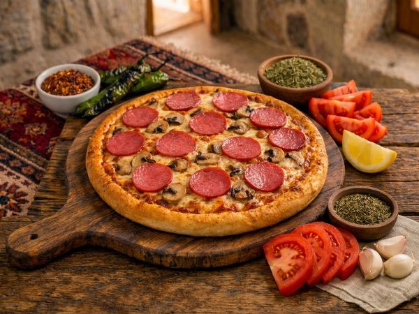 Salamlı Pizza